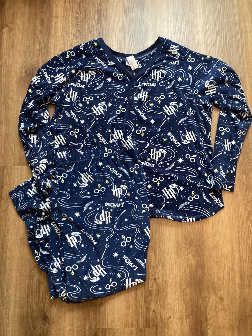 Harry Potter Dark Blue, Soft Fleece PJ Set 3X (22W-24W)